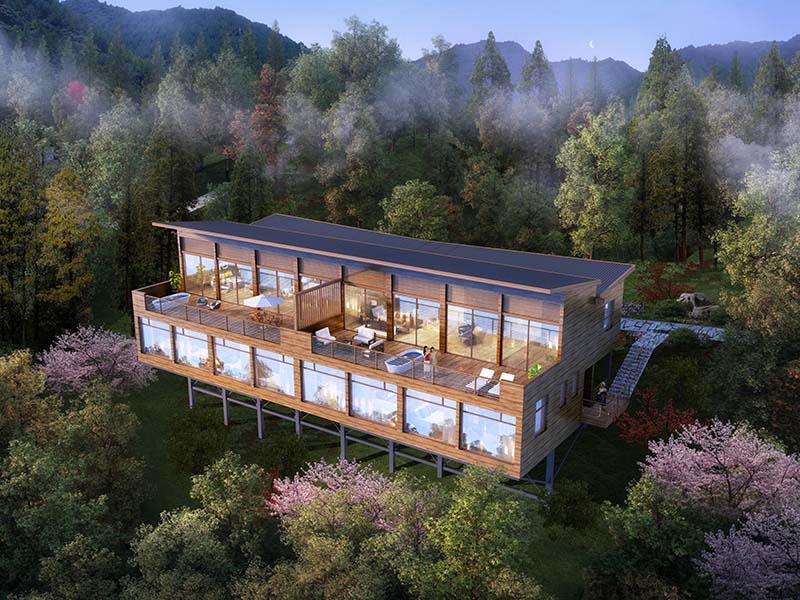 常山县元坳康养项目效果图