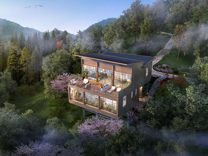 常山县元坳康养项目效果图