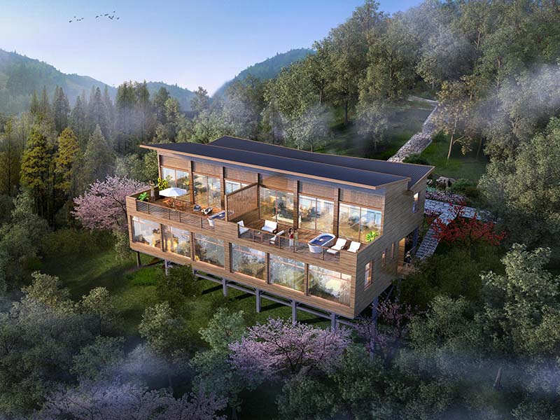 常山县元坳康养项目效果图