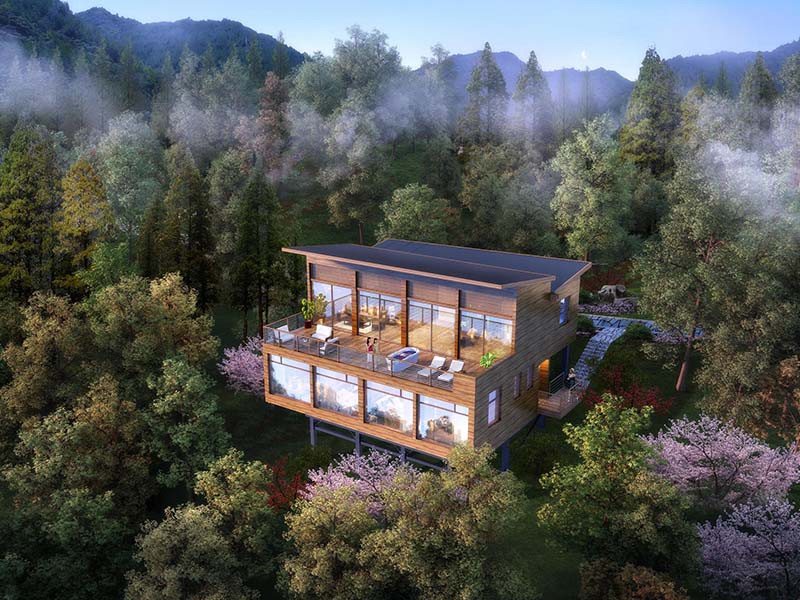 常山县元坳康养项目效果图